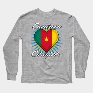 Cameroon Caregiver (white font) Long Sleeve T-Shirt